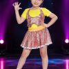 Đồ nhảy hiện đại trẻ em nữ kim sa hồng