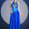 Set yếm váy trơn xanh dương