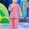 thuê áo bà ba bà ba mầm non màu nâu phối ca rô