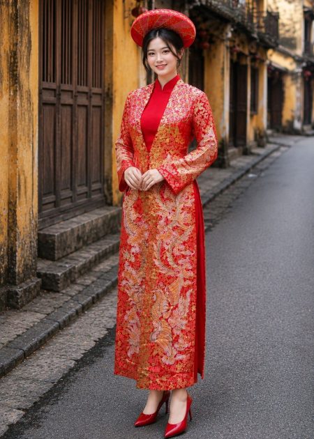 thuê áo dài hoàng hậu