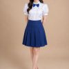 thuê váy múa áo sơ mi váy xếp ly