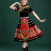 Trang phục dân tộc H'Mông nhung đen thổ cẩm