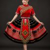 Trang phục dân tộc H'Mông nhung đỏ thổ cẩm