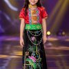 Trang phục dân tộc Thái mầm non nữ áo nhung đỏ váy đen