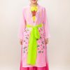 tứ thân trẻ em tà vẽ màu hồng