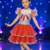 Váy múa mầm non kim sa đỏ