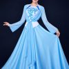 yếm tứ thân - trang phục múa hát dân gian tứ thân tơ xanh dương
