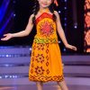 Yếm váy Tây Nguyên mầm non nhung vàng