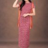 Đồ nông dân - đồ Tây Nguyên vải thun thổ cẩm màu đỏ cho thuê