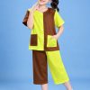 Thuê đồ bà ba - Bà ba trẻ em đồng dao vàng - nâu