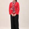 thuê đồ bà ba chiffon màu đỏ