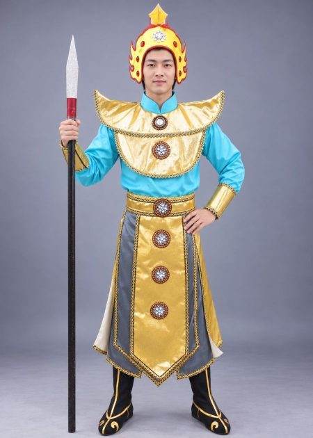 Thuê đồ táo quân - trang phục tướng giặc màu xanh