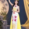 trang phục âu lạc áo dài âu lạc nữ màu trắng