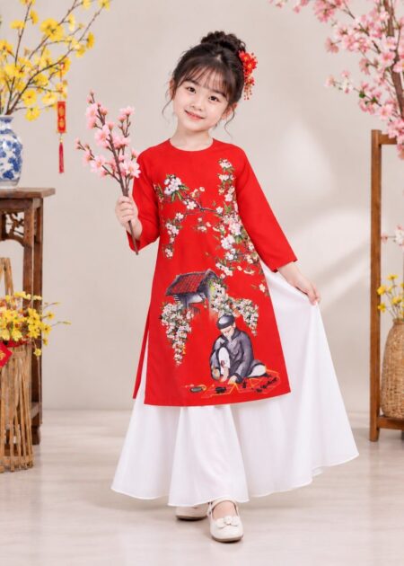 áo dài tết cho bé